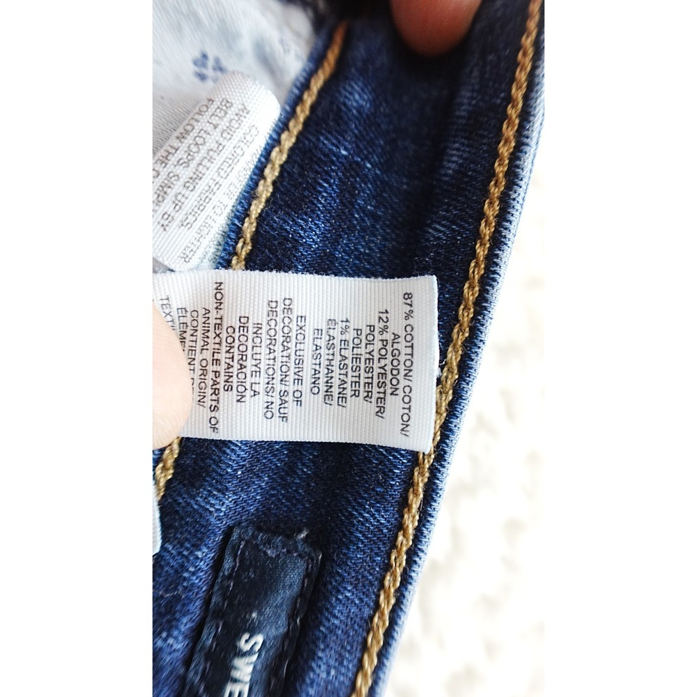 Lucky Brand Jeans Womens 12/31 orta premium Blue Slim Denim Pants Dark Wash Y2K - Picture 10 of 16